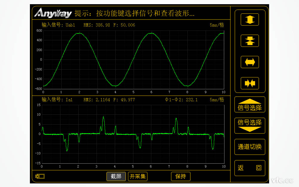 低壓變頻器輸入電流、電壓