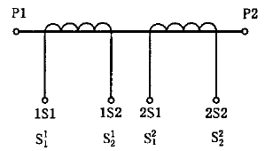互感器有兩個(gè)二次繞組，各有自身鐵心