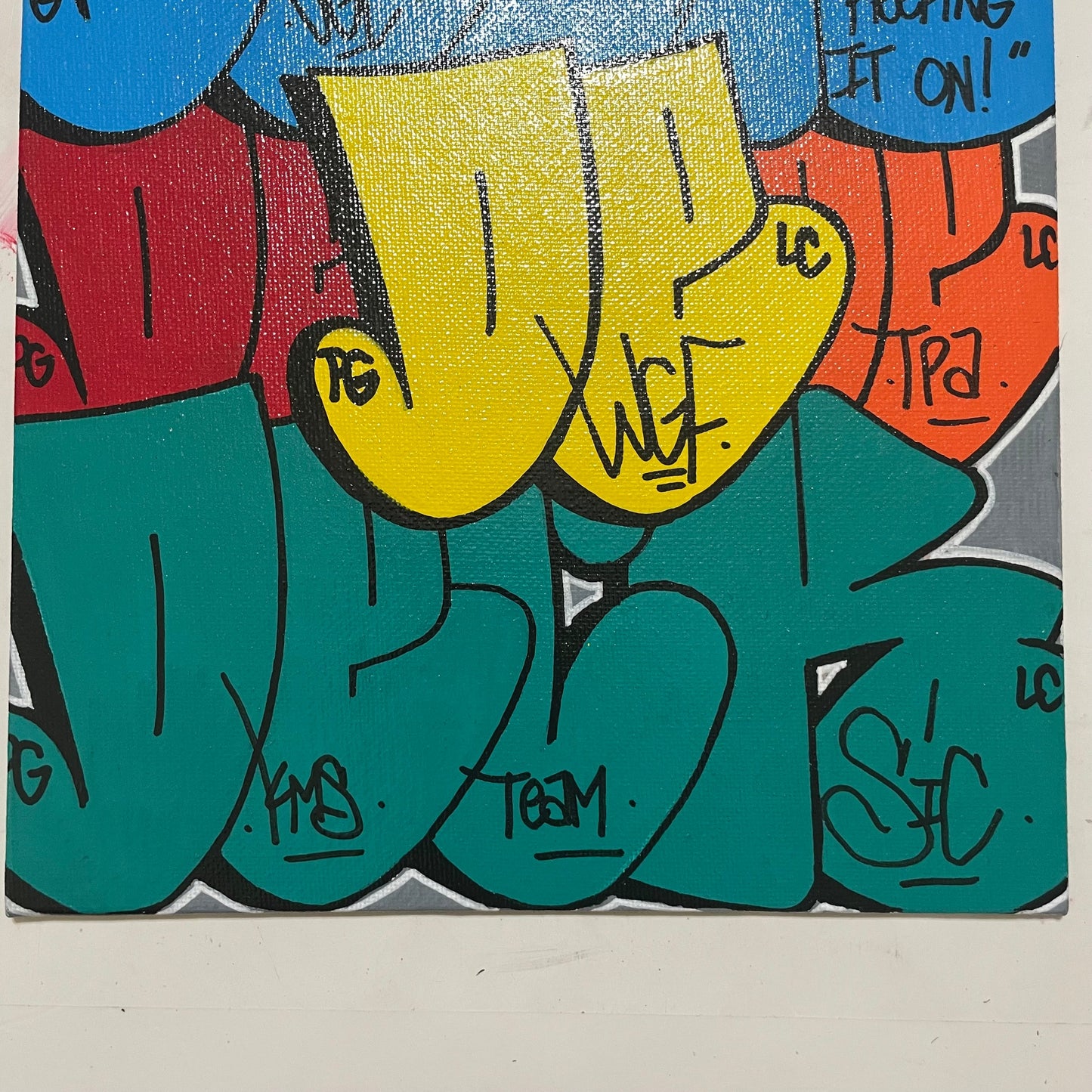 "Keeping It On Always" DECK Throwie's 8" by 10" Canvas Panel